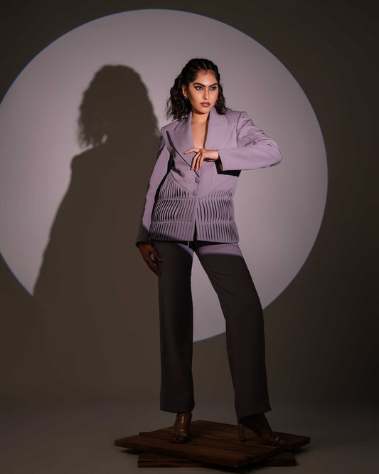 Seren - Lilac Architectural Power Suit (SET OF 2)