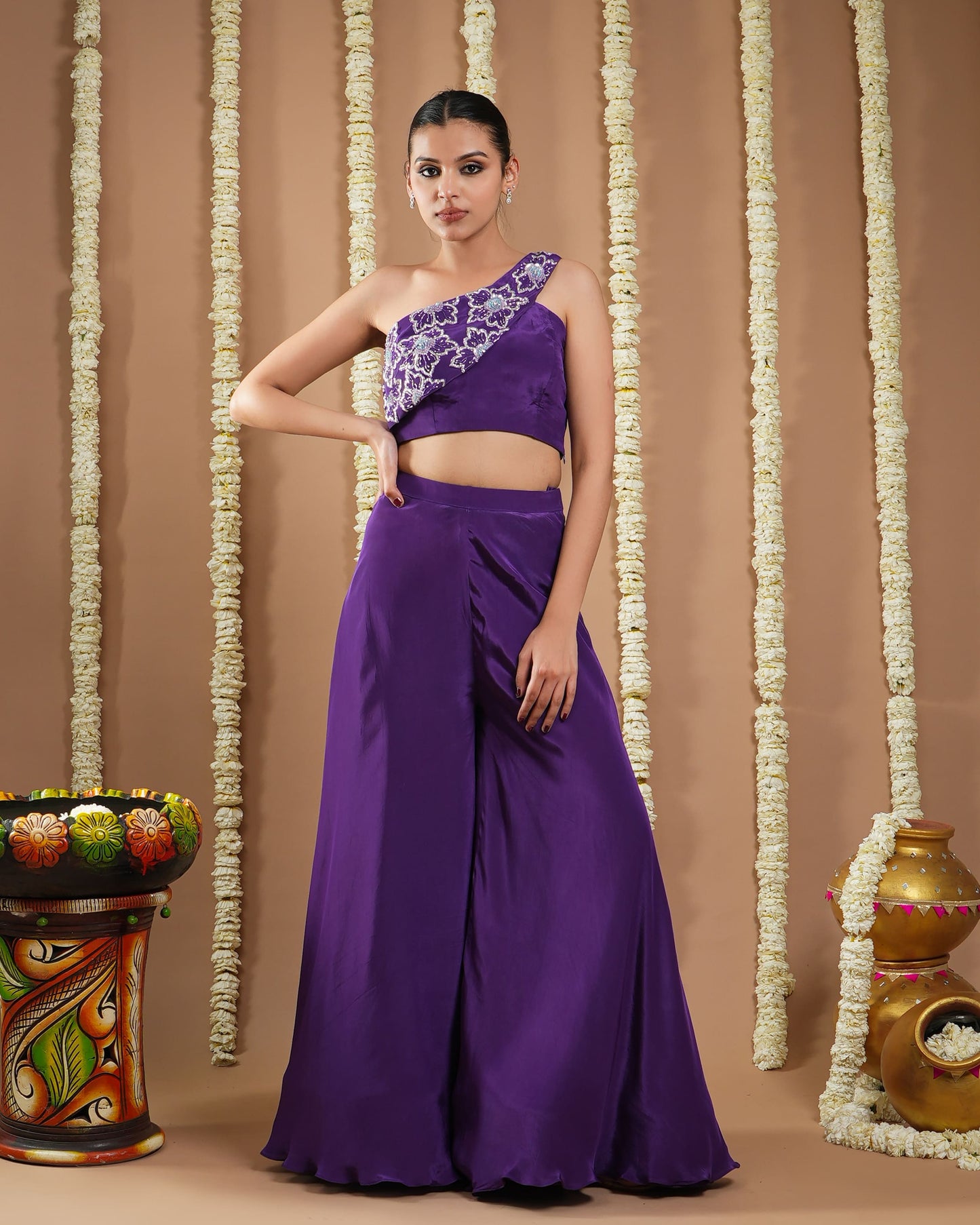 Dark Purple Indo Set (Set Of 2)