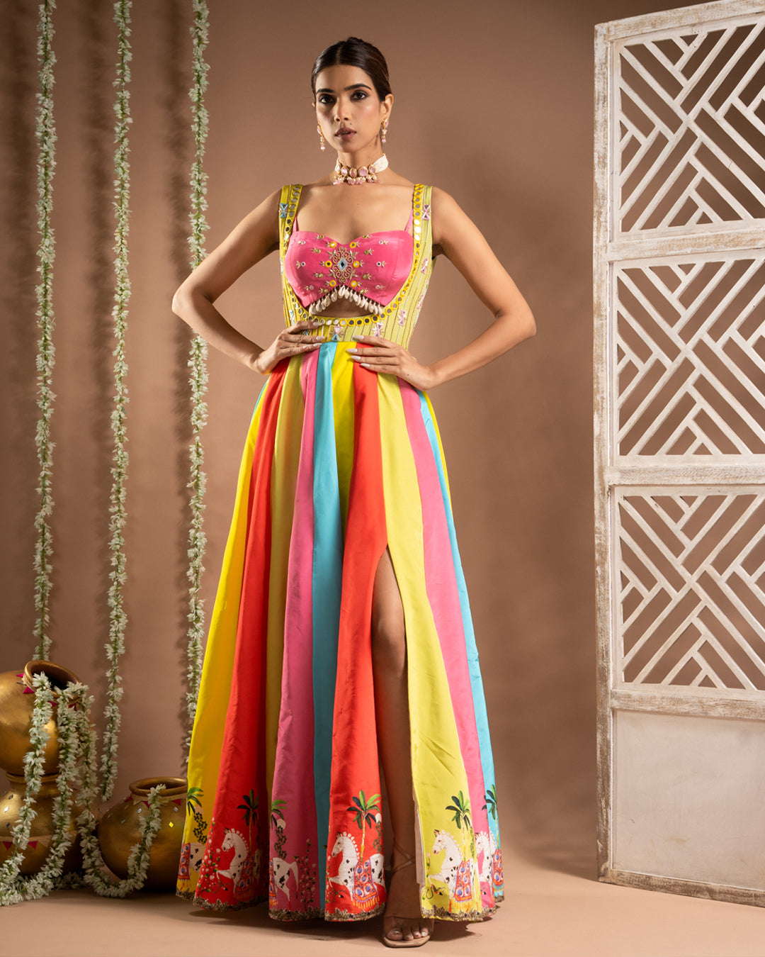 Horse Print Indo Dress (Set of 2)