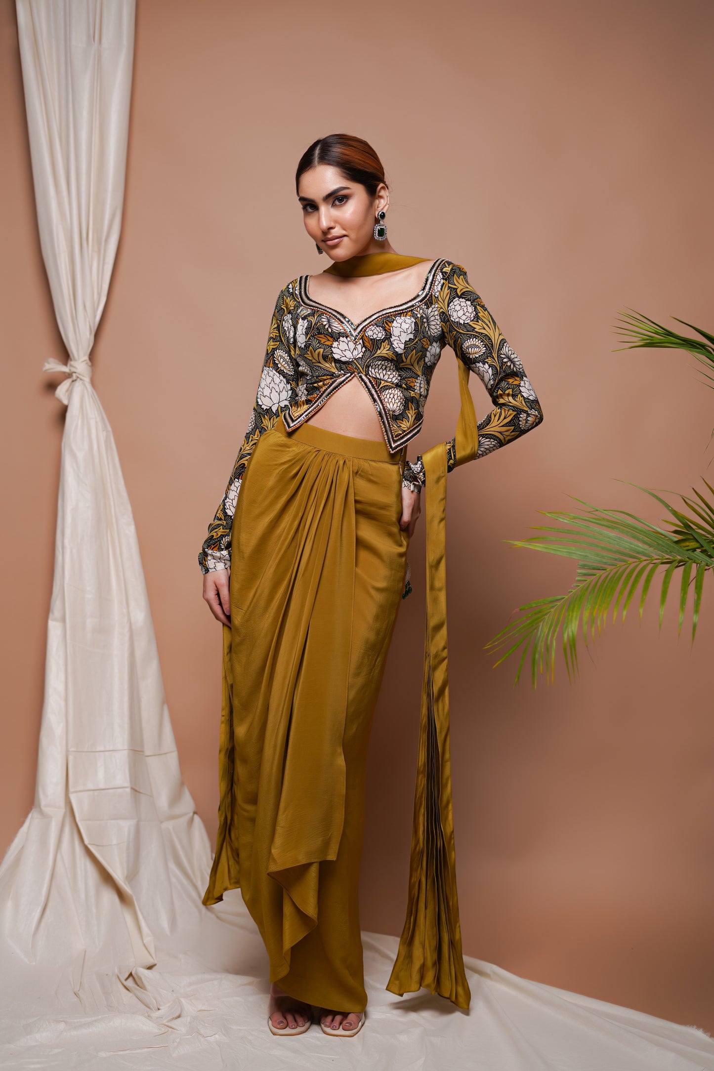 FOREST PRINT DRAPE SKIRT SET (SET OF 3)