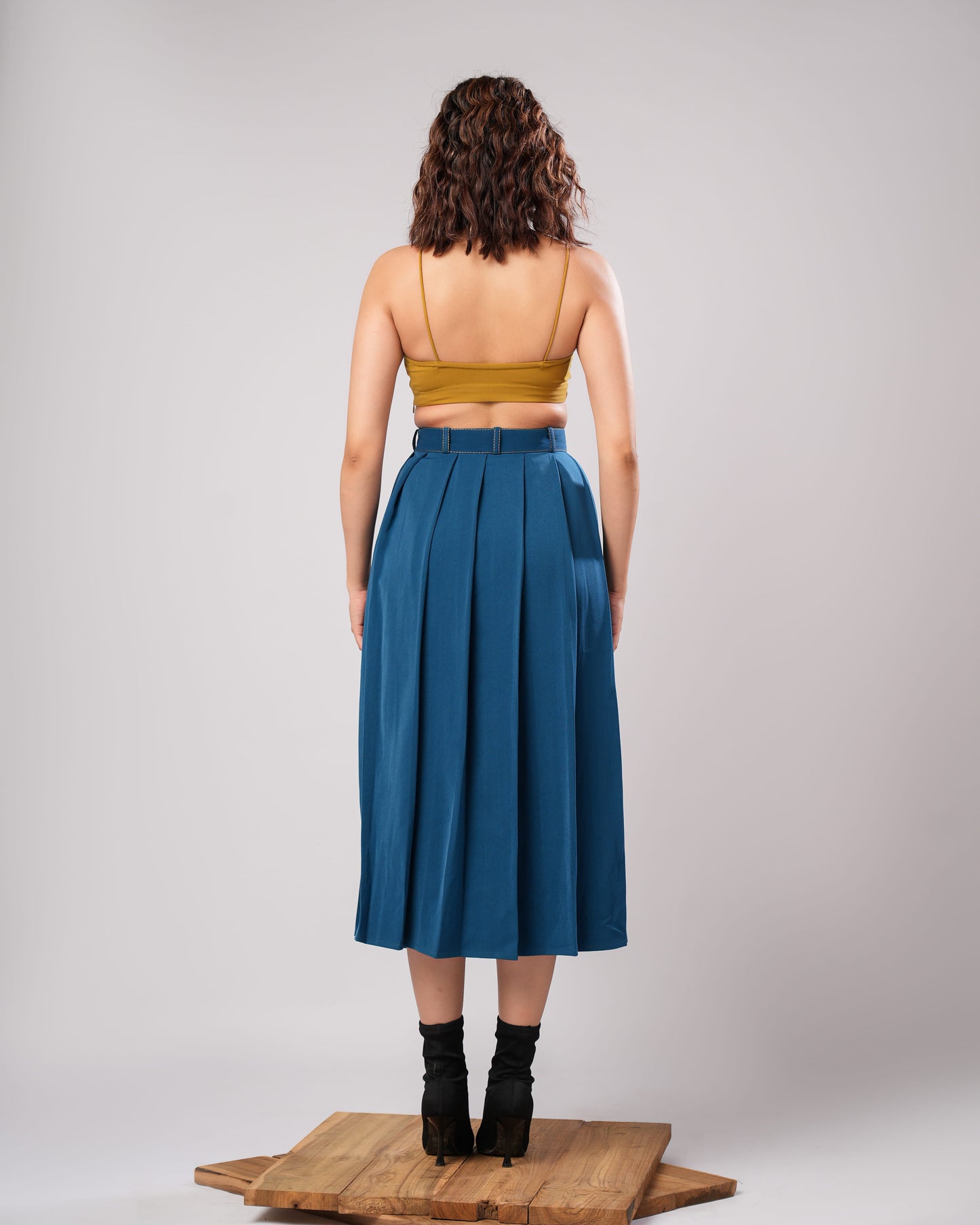 Ivy - Midnight Blue Braided Co-Ord (SET OF 3)