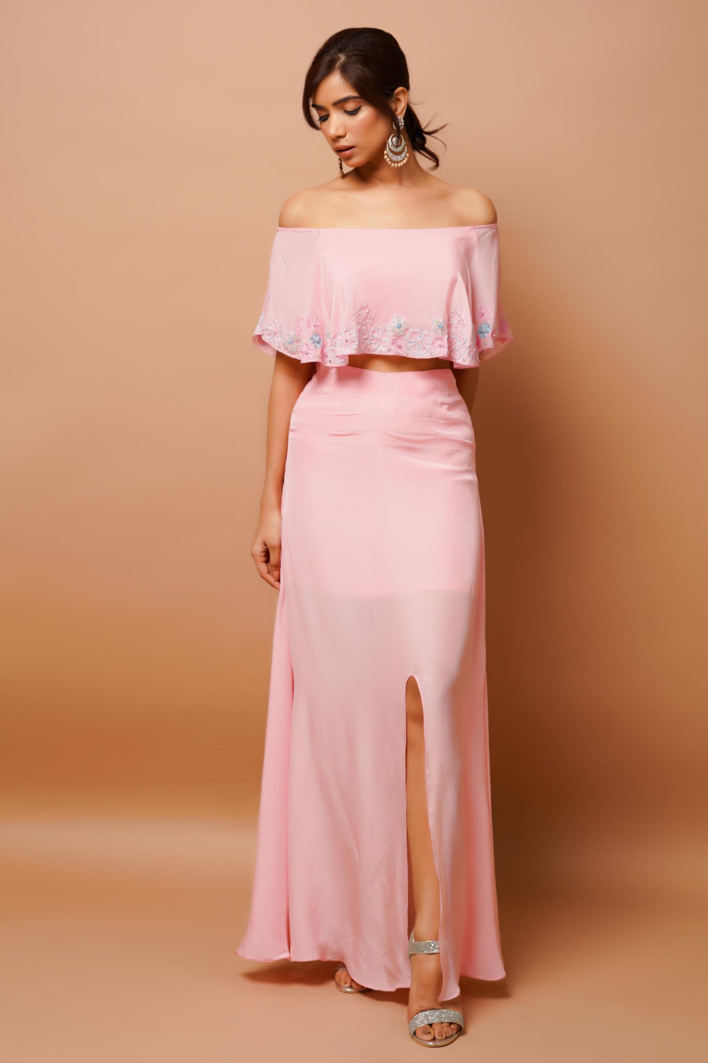baby pink cape indo set Image1