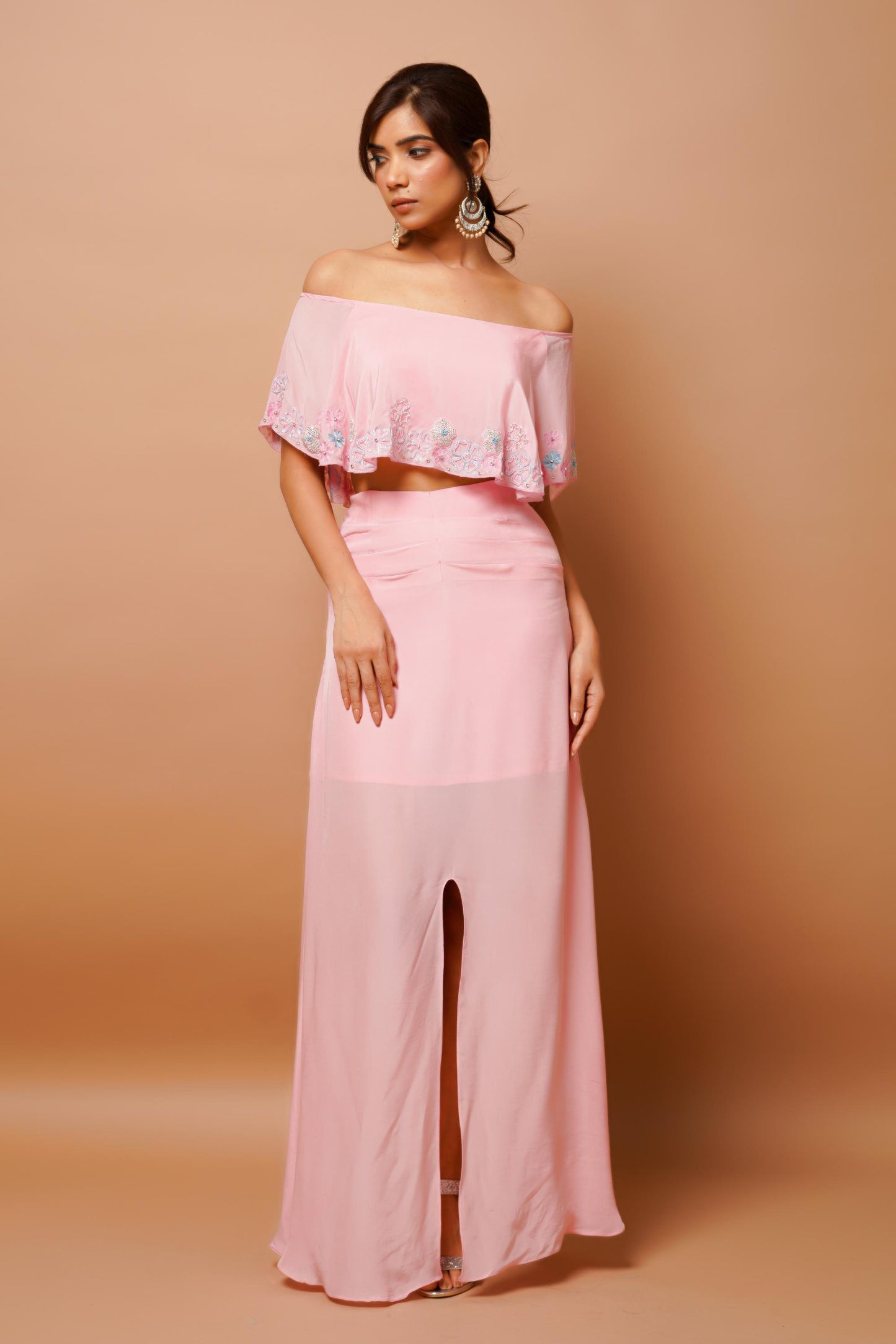 baby pink cape indo set Image4