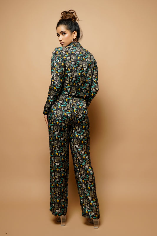 Digital Printed Bomber Jacket 3Piece Co-Ord