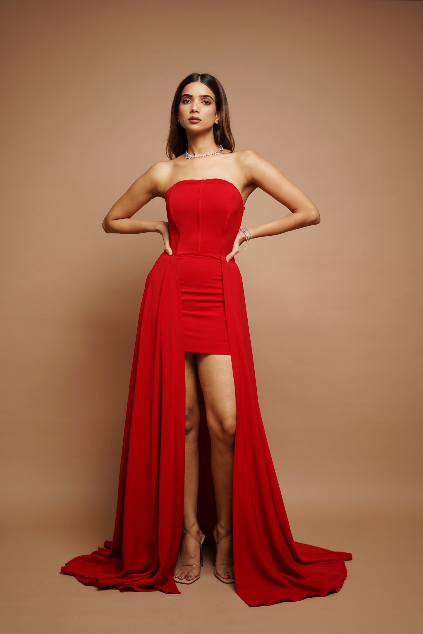 Red Tail Long Dress ahiclothing Red Tail Long Dress ahiclothing