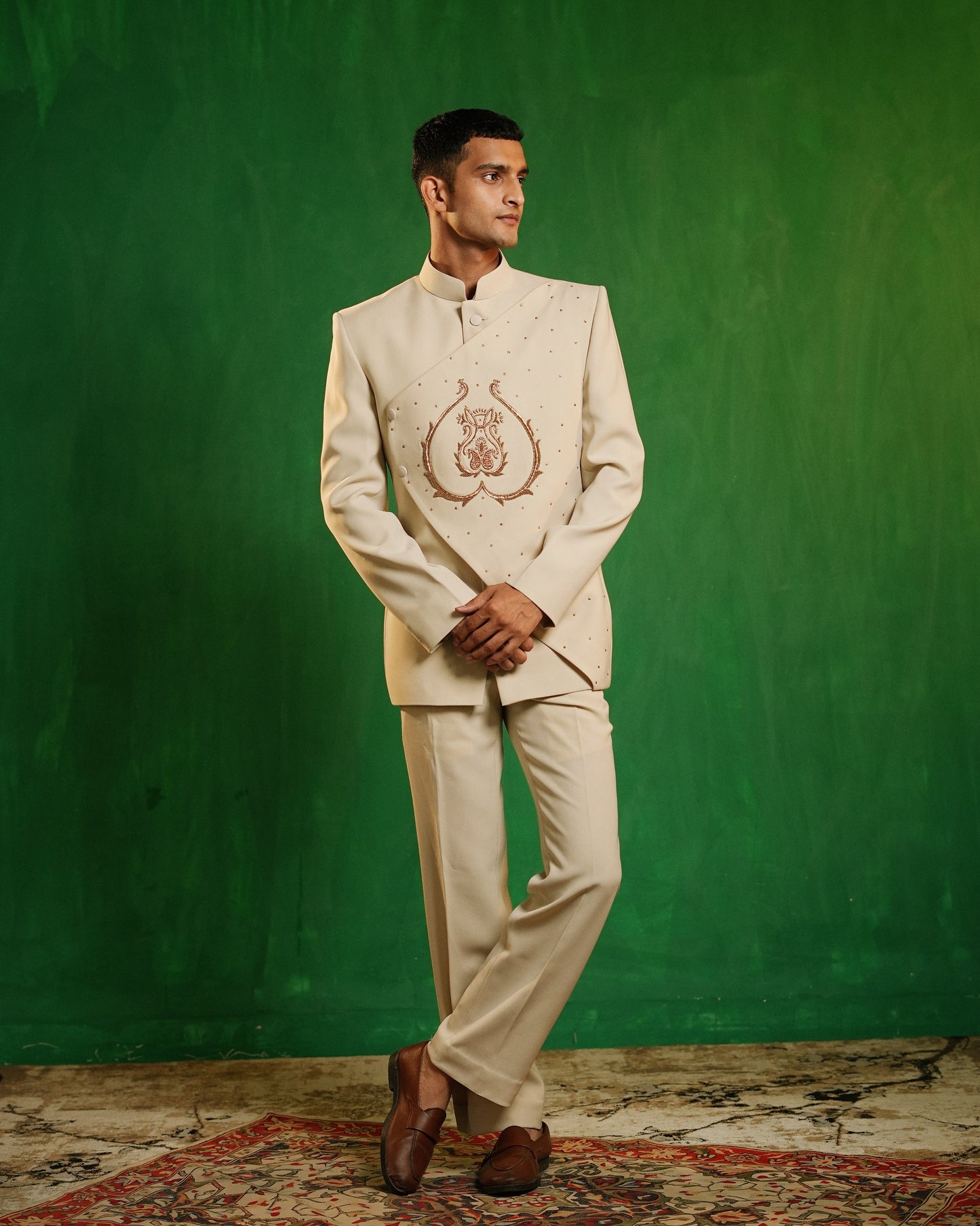 Ivory Regal Jodhpuri Set (Set of 2)