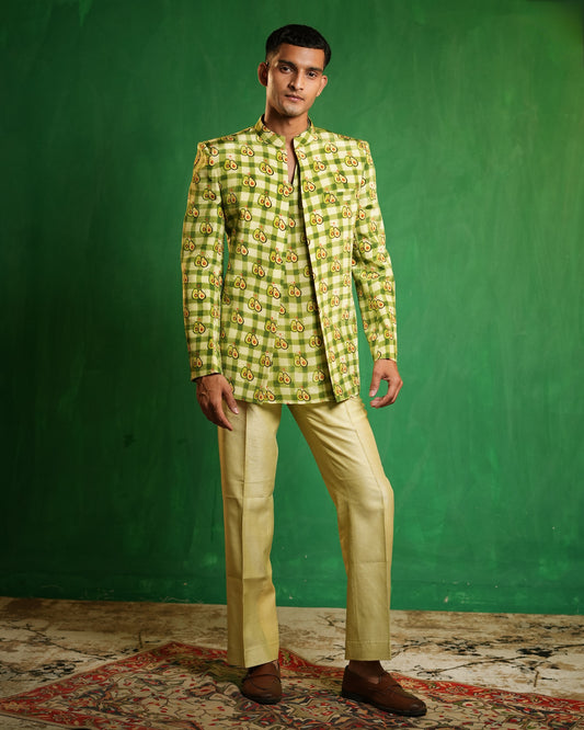Avocado Printed Jacket Set (Set of 3)