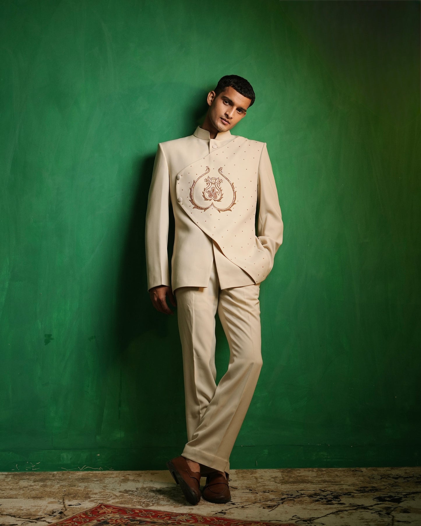Ivory Regal Jodhpuri Set (Set of 2)