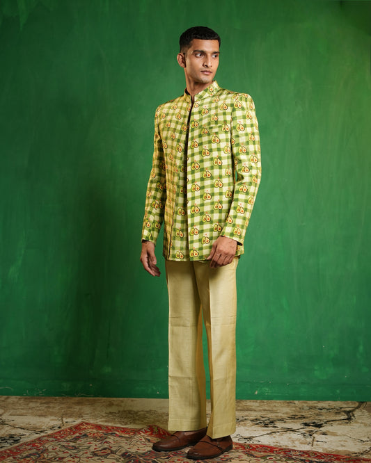 Avocado Printed Jacket Set (Set of 3)