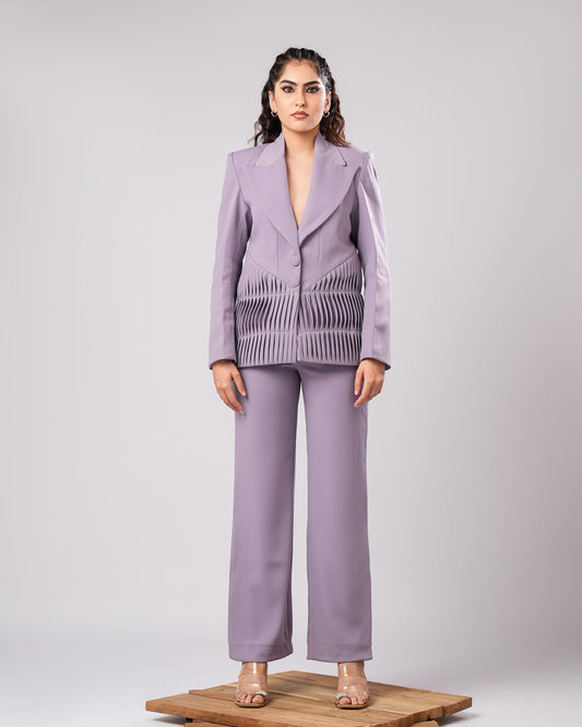 Seren - Lilac Architectural Power Suit (SET OF 2)
