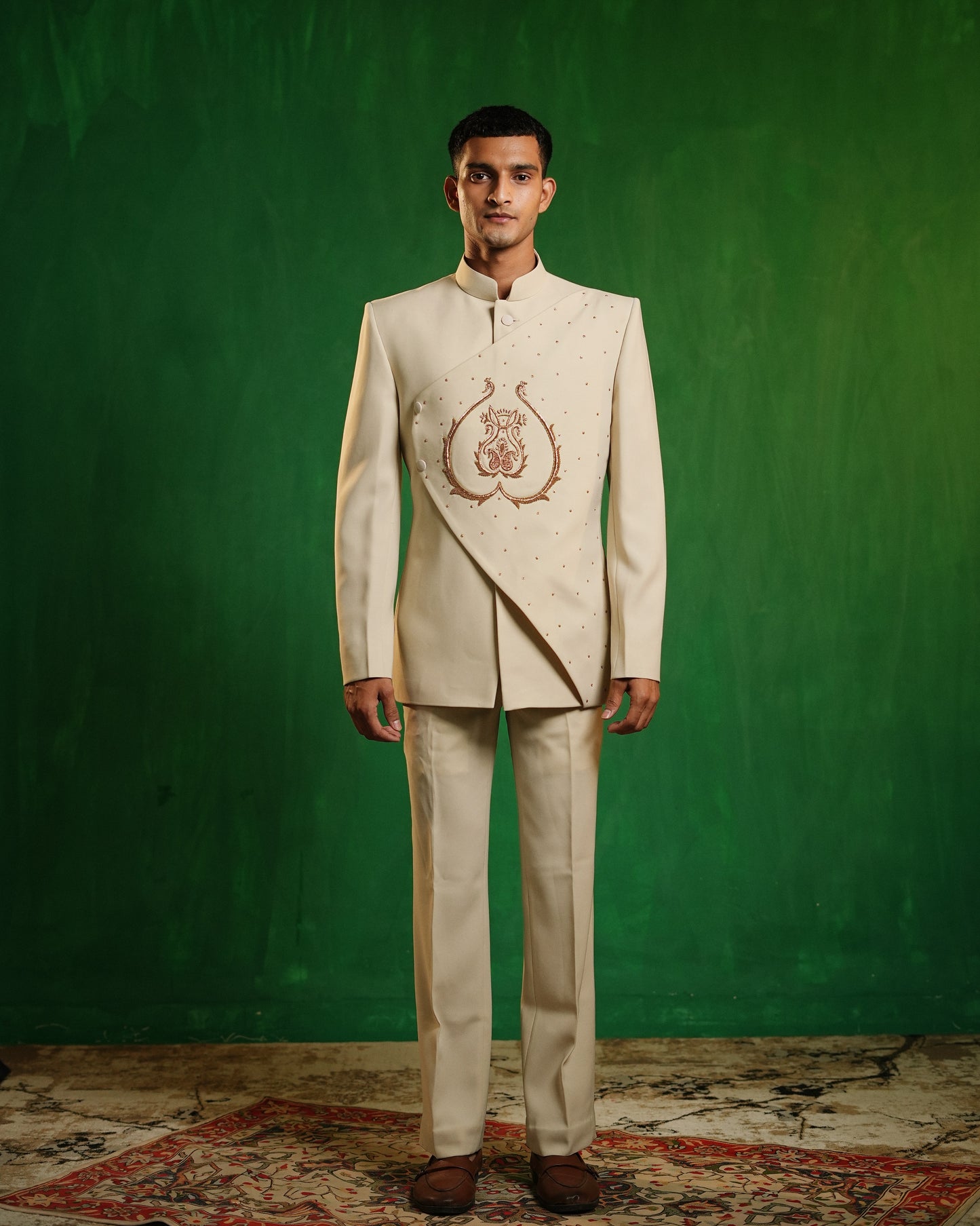 Ivory Regal Jodhpuri Set (Set of 2)