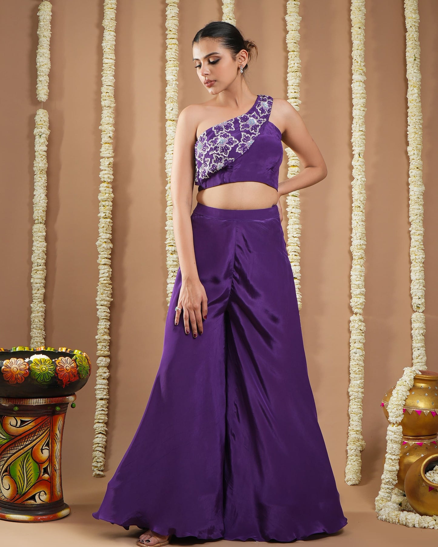 Dark Purple Indo Set  (Set Of 2)