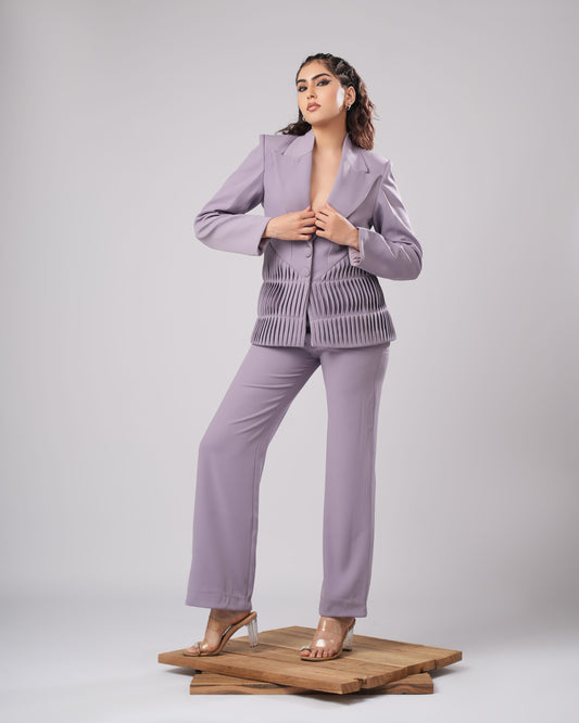 Seren - Lilac Architectural Power Suit (SET OF 2)