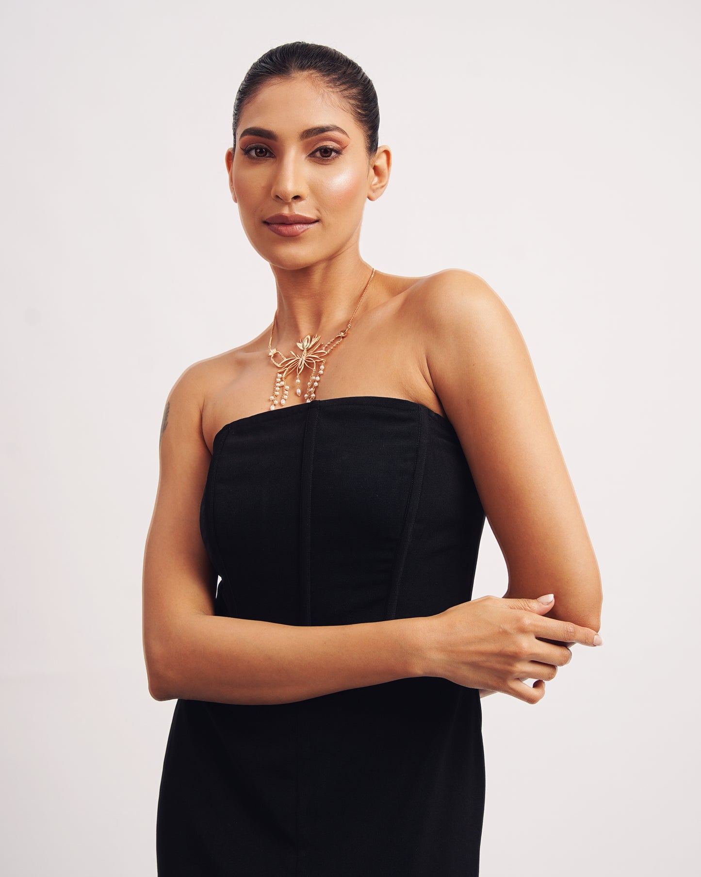 Aaira - Black Corset Long Dress (Set of 1)