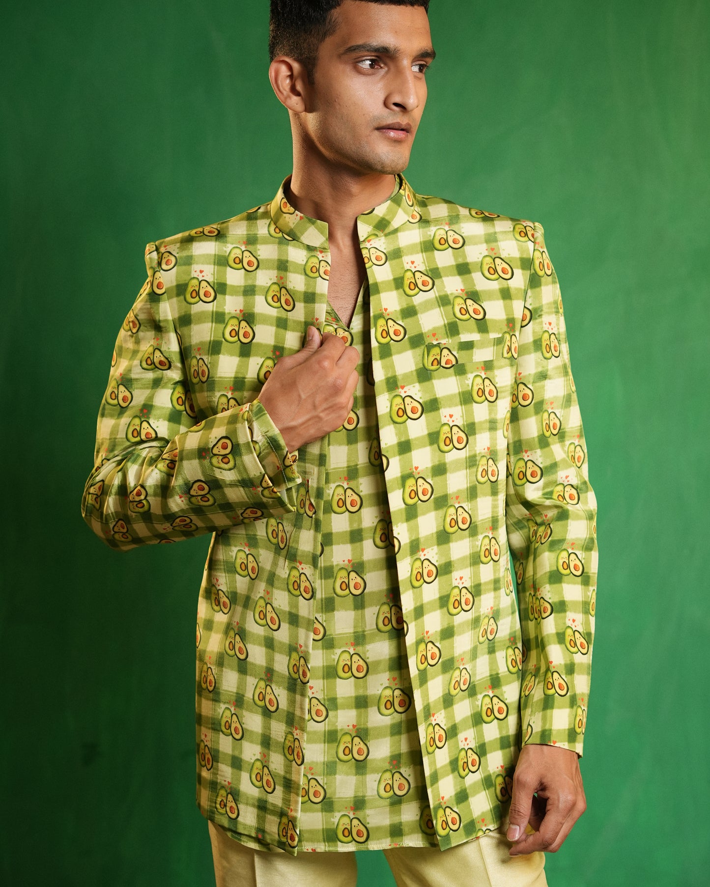Avocado Printed Jacket Set (Set of 3)