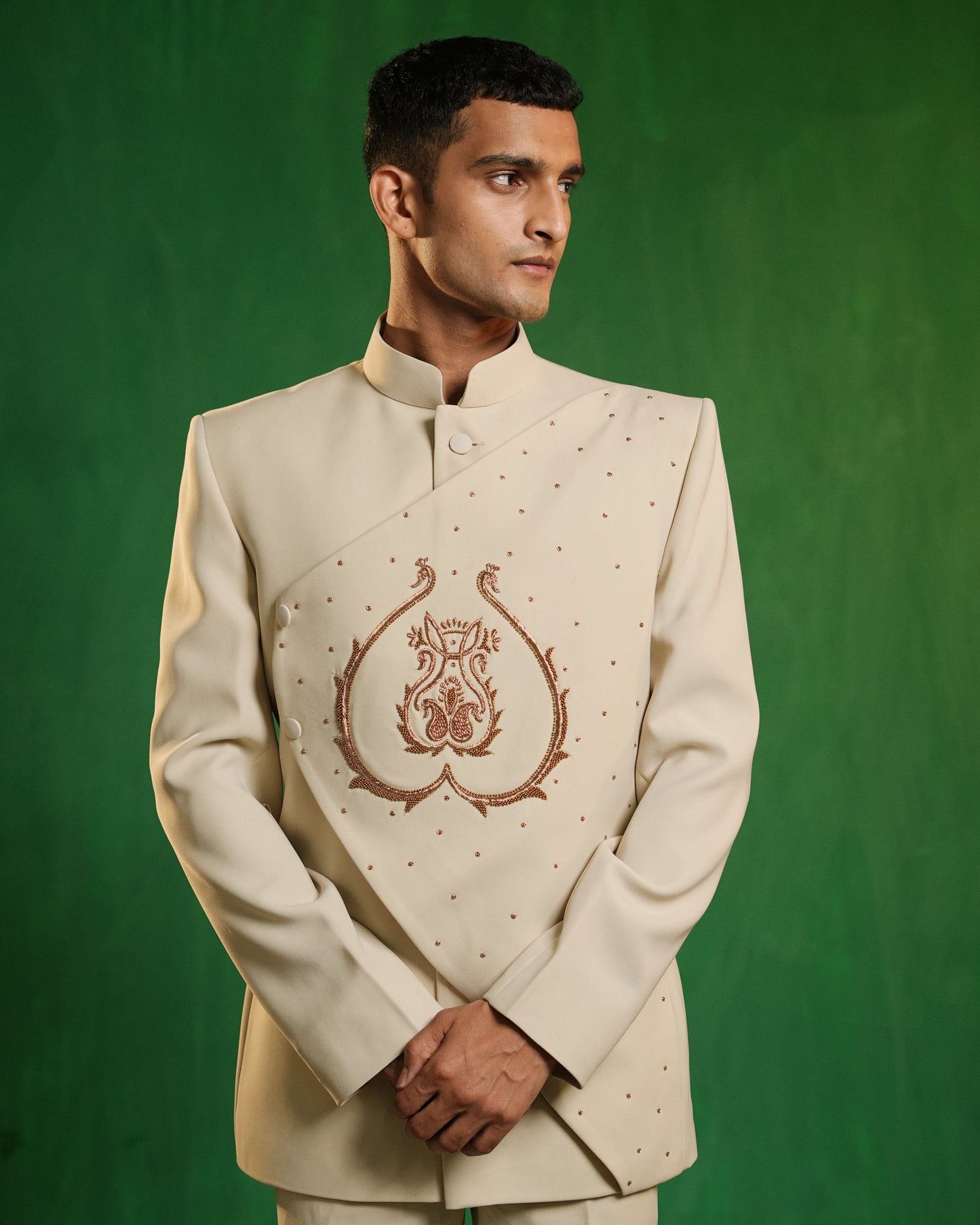 Ivory Regal Jodhpuri Set (Set of 2)