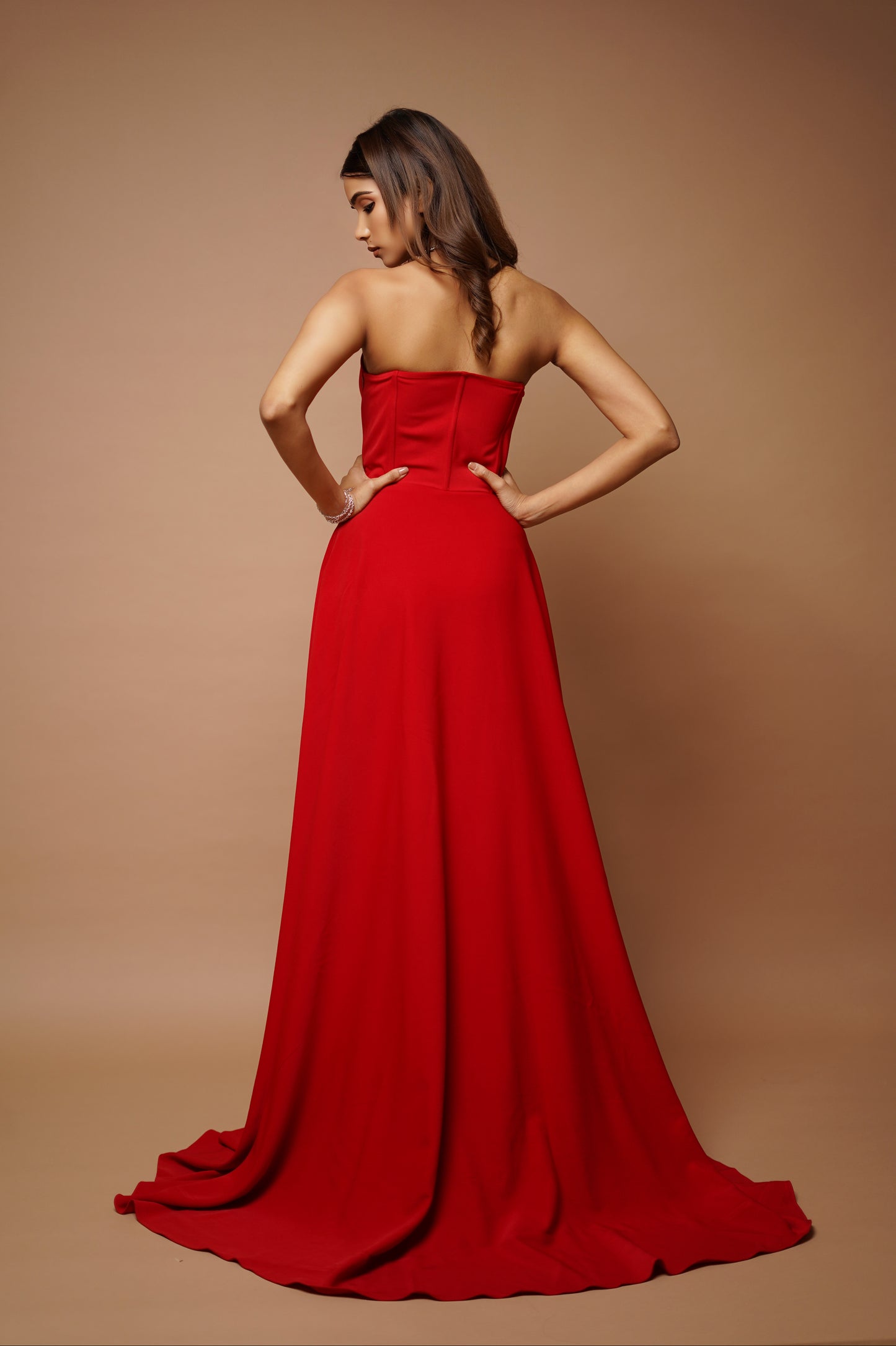 Red Tail Long Dress