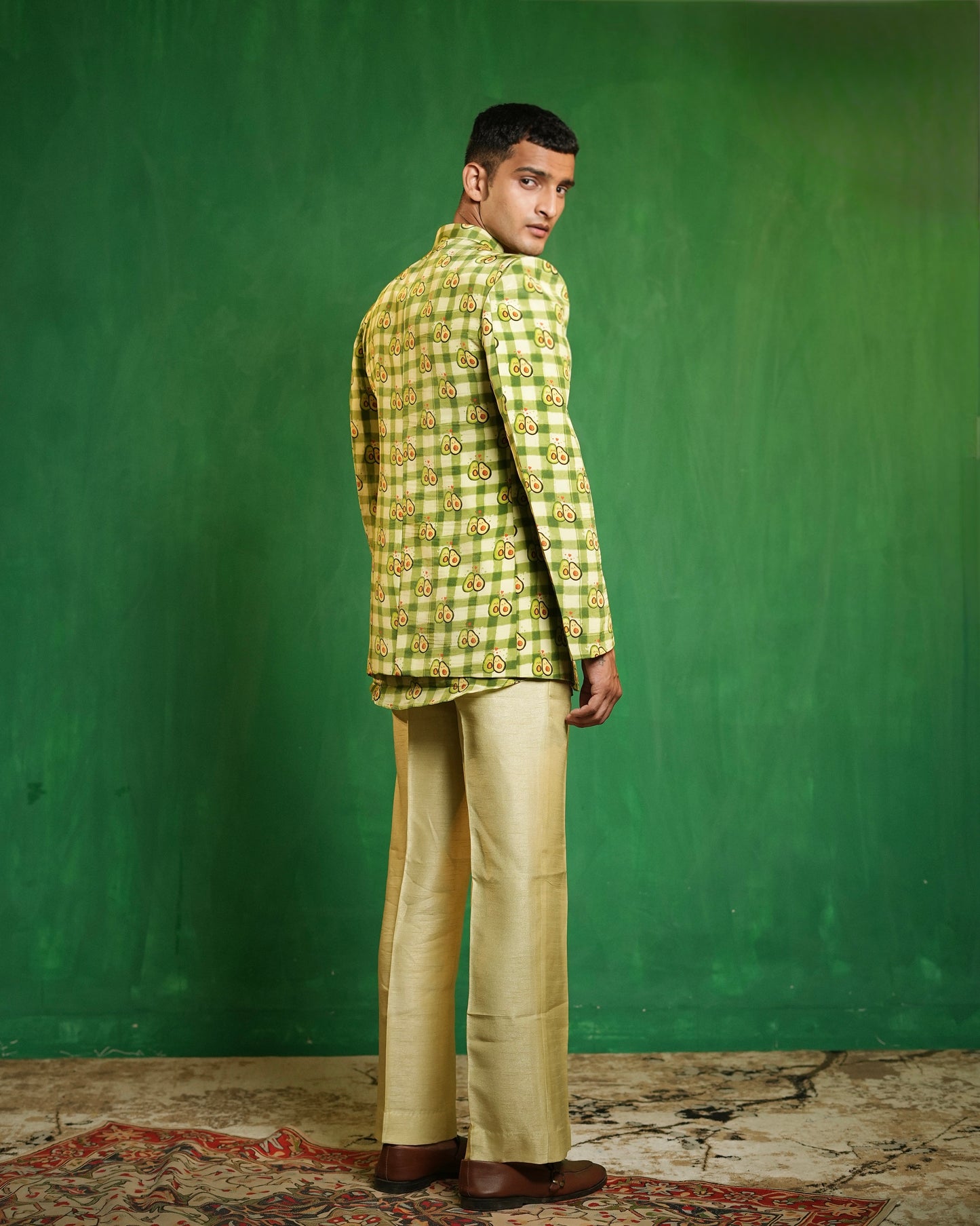 Avocado Printed Jacket Set (Set of 3)