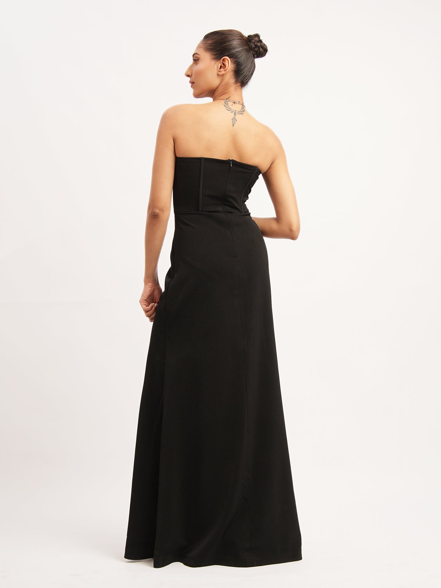 Aaira - Black Corset Long Dress (Set of 1)