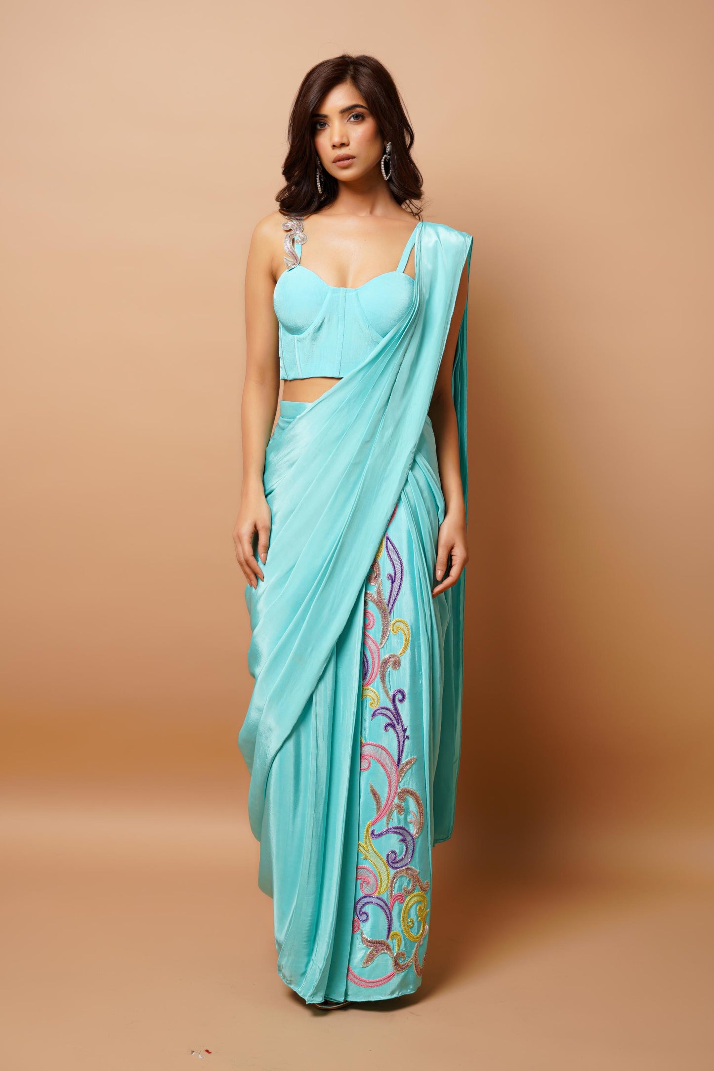 Firozi Ready To Wear Saree Image 2