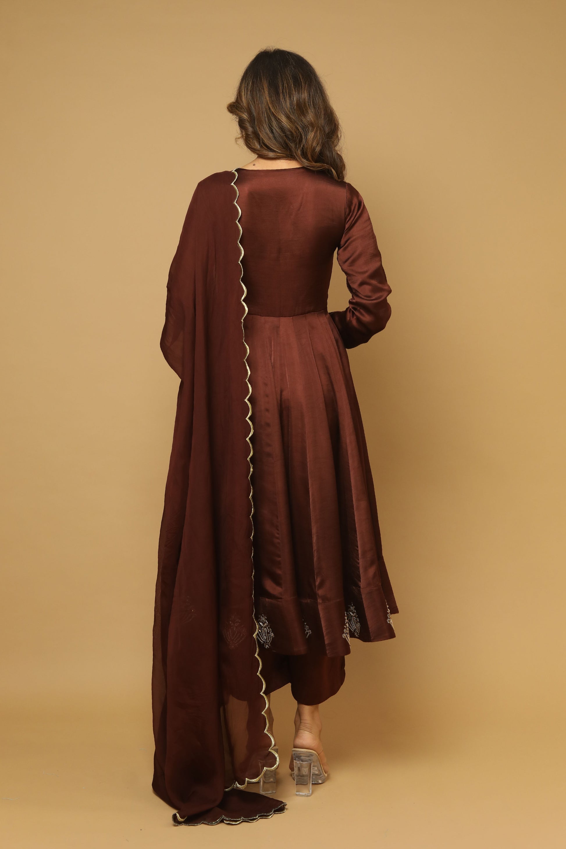 brown anarkali dress Buy Brown Anarkali Suits & Dresses - USA & Worldwide