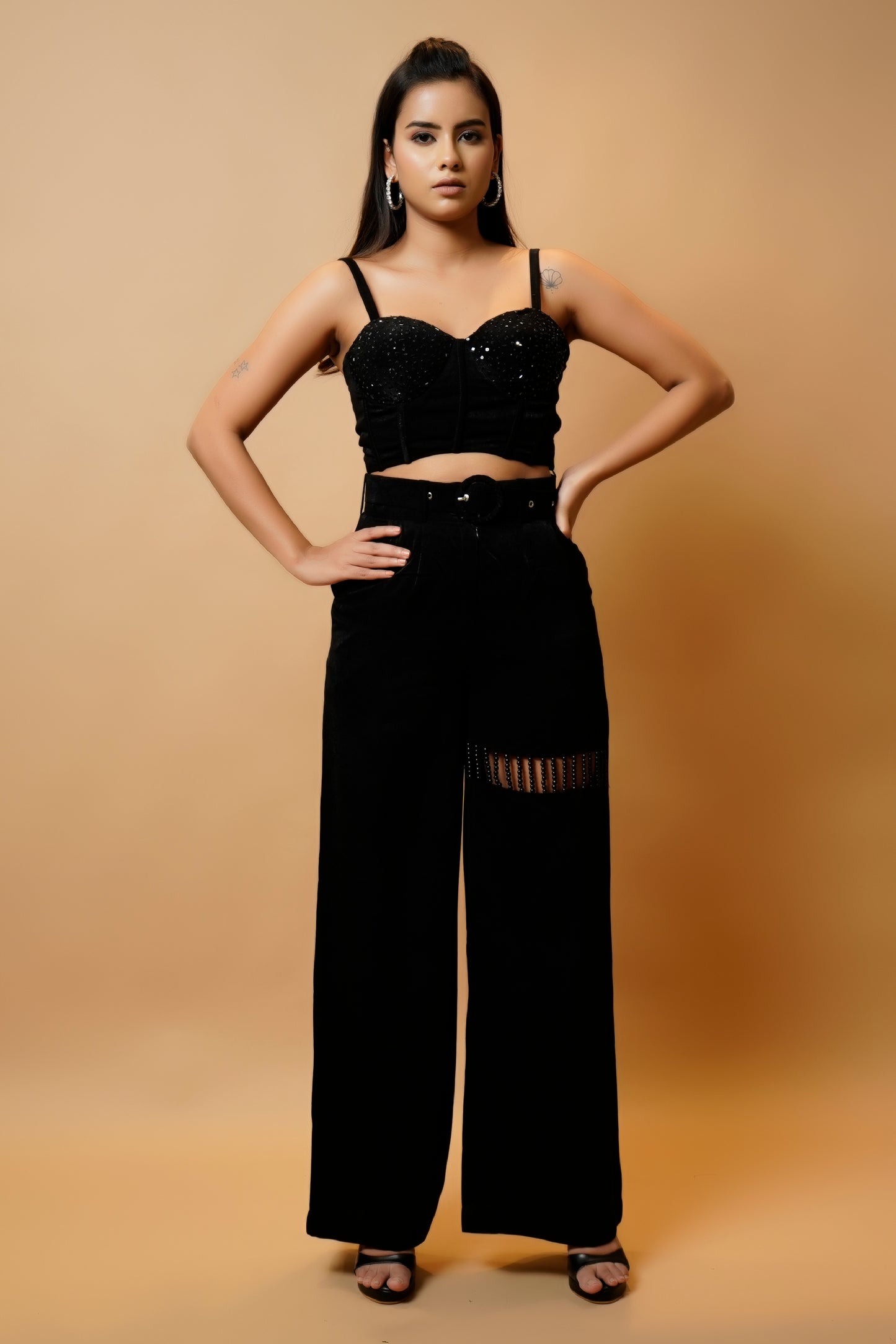 Black Velvet Corset Co-Ord