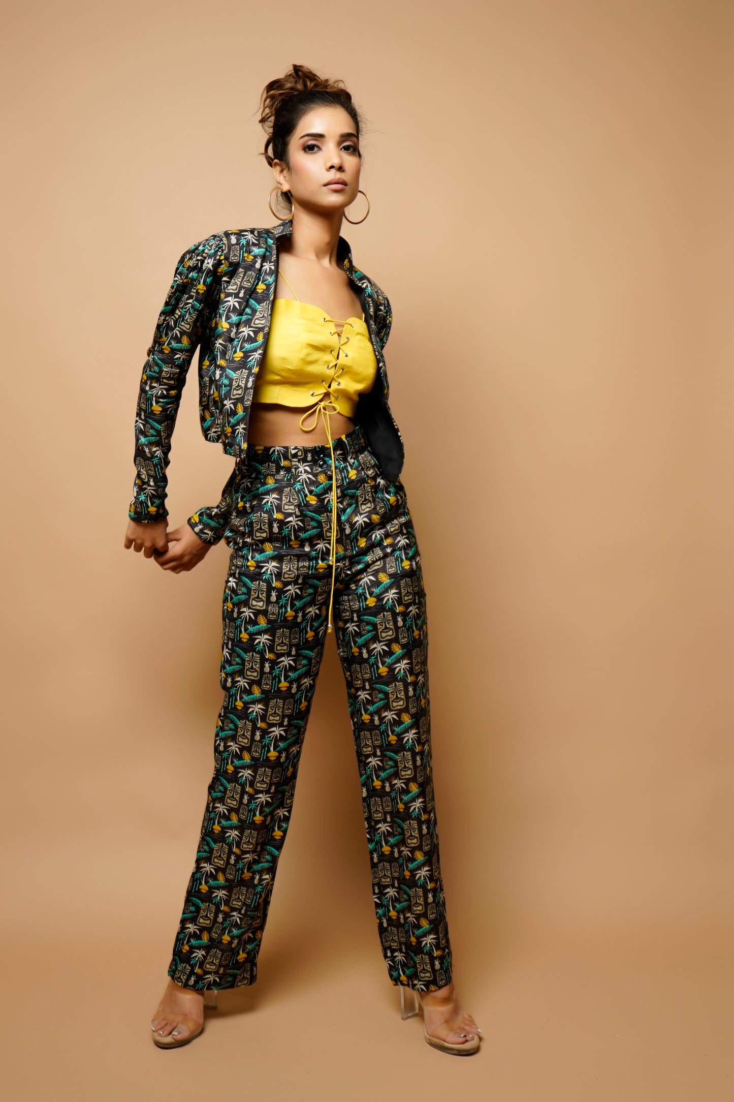 Digital Printed Bomber Jacket 3Piece Co-Ord