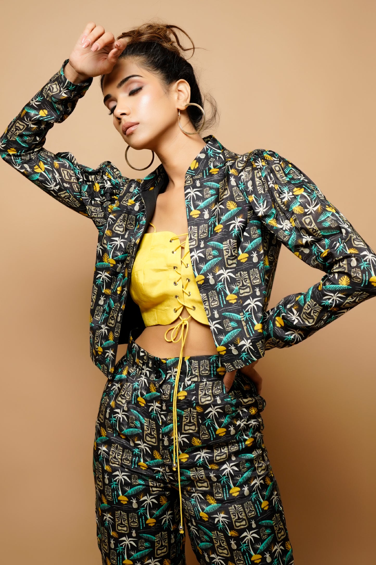 Digital Printed Bomber Jacket 3Piece Co-Ord